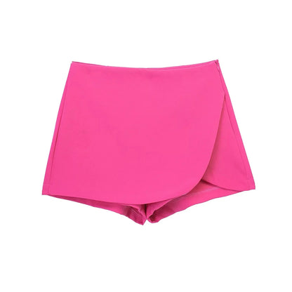 Fashionable Side Zipper Skort