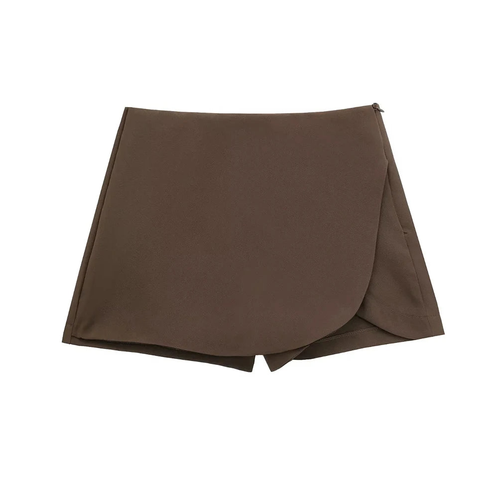 Fashionable Side Zipper Skort