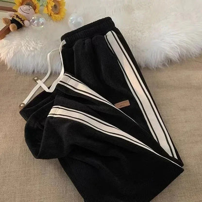 Striped High-Waist Streetwear Pants Y2K Style