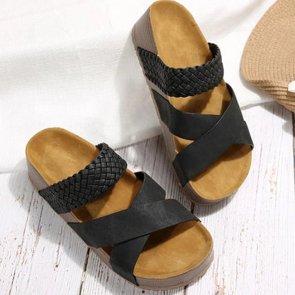 EcoComfort Cork Platform Sandals