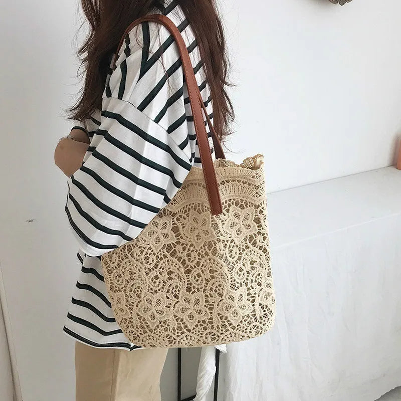 Chic Canvas Top-Handle Handbag