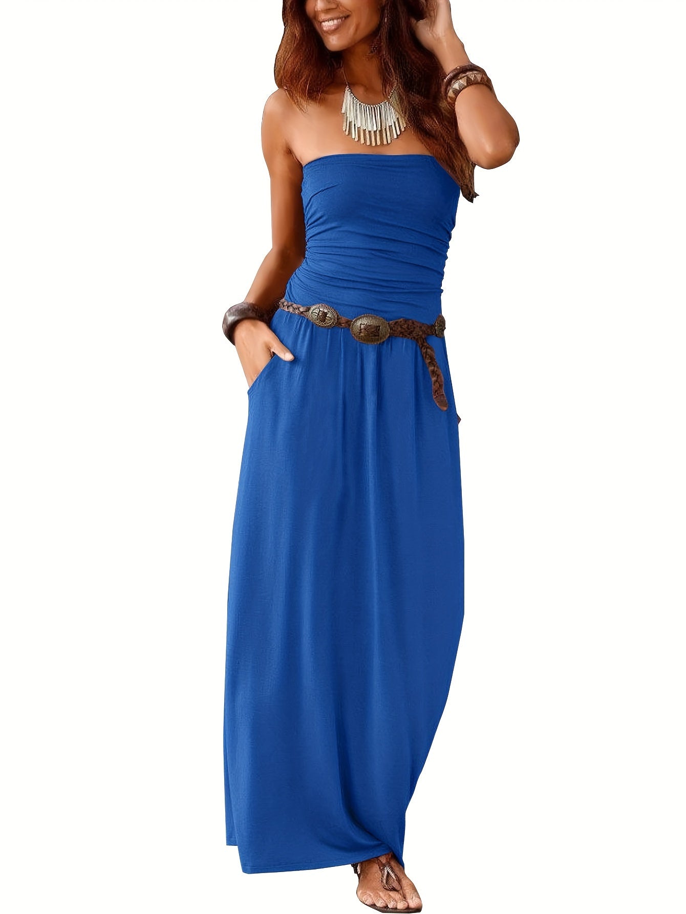 Solid Slim Tube Outfits Date Night Dress