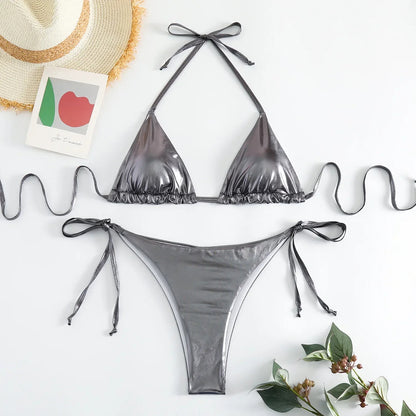 Metallic Goddess Swimwear Set