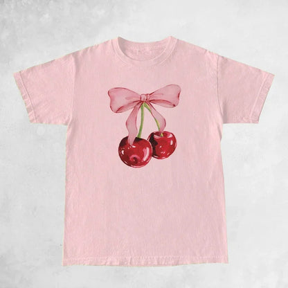 Cherry Bow Coquette T-Shirt