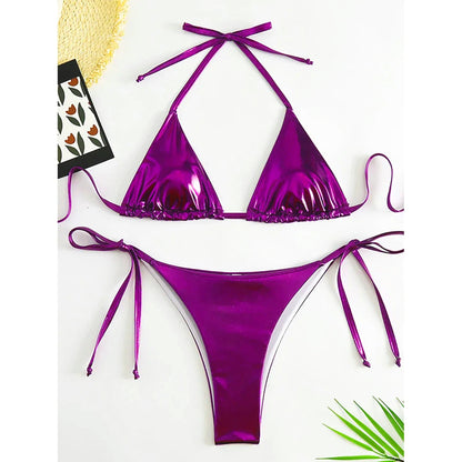 Metallic Goddess Swimwear Set