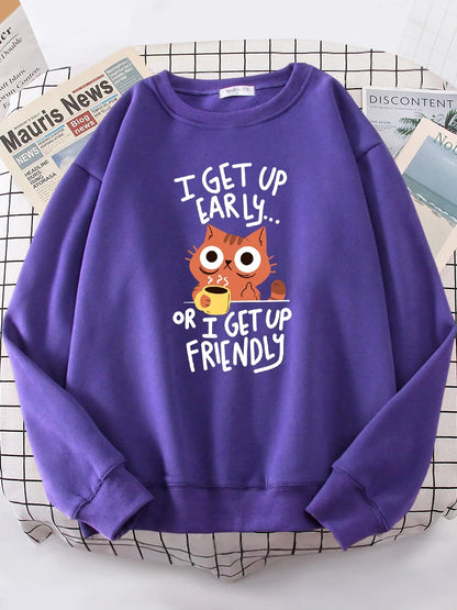 Lazy Cat Harajuku Oversize Hoodie