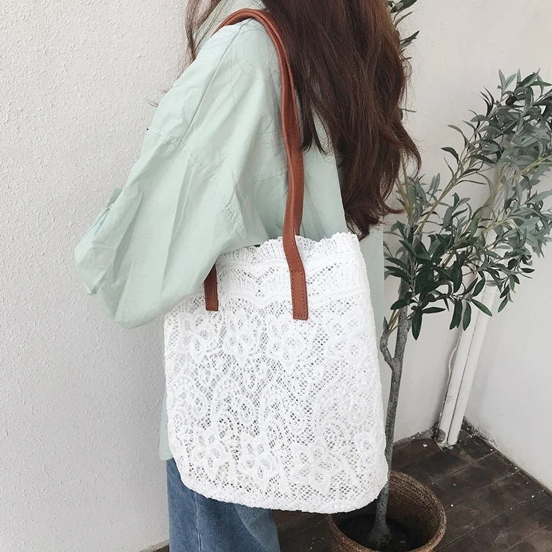 Chic Canvas Top-Handle Handbag