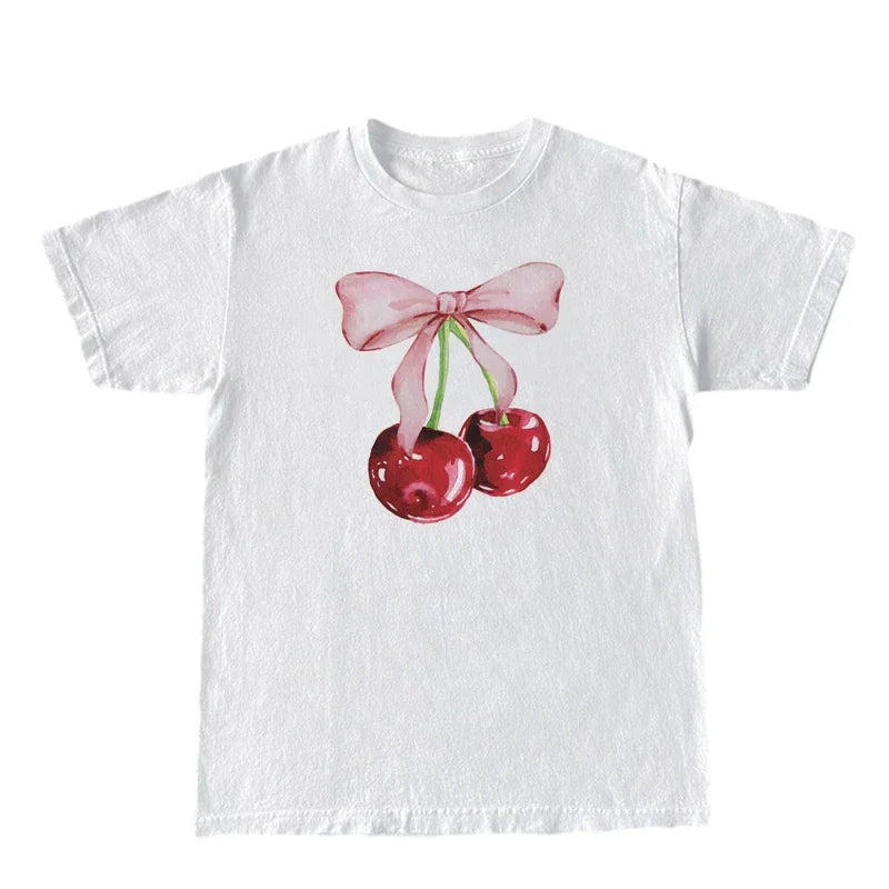 Cherry Bow Coquette T-Shirt