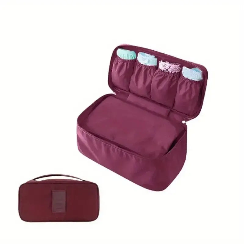 Compact Travel Underwear Organizer Bag