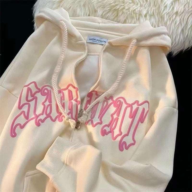 Women Hip Hop Hooded Sweatshirt