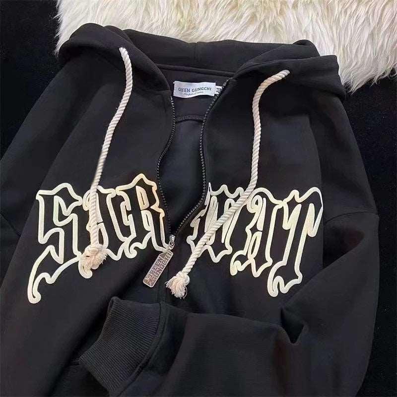 Women Hip Hop Hooded Sweatshirt