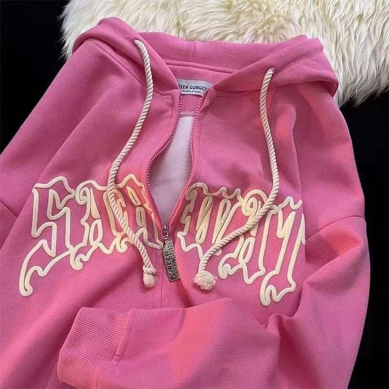 Women Hip Hop Hooded Sweatshirt