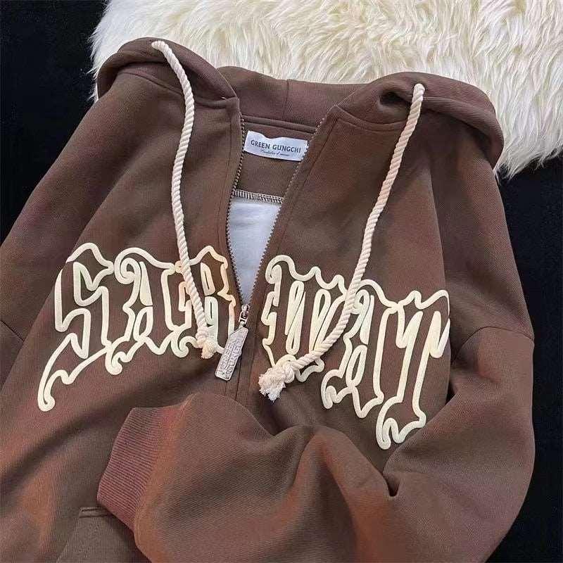 Women Hip Hop Hooded Sweatshirt