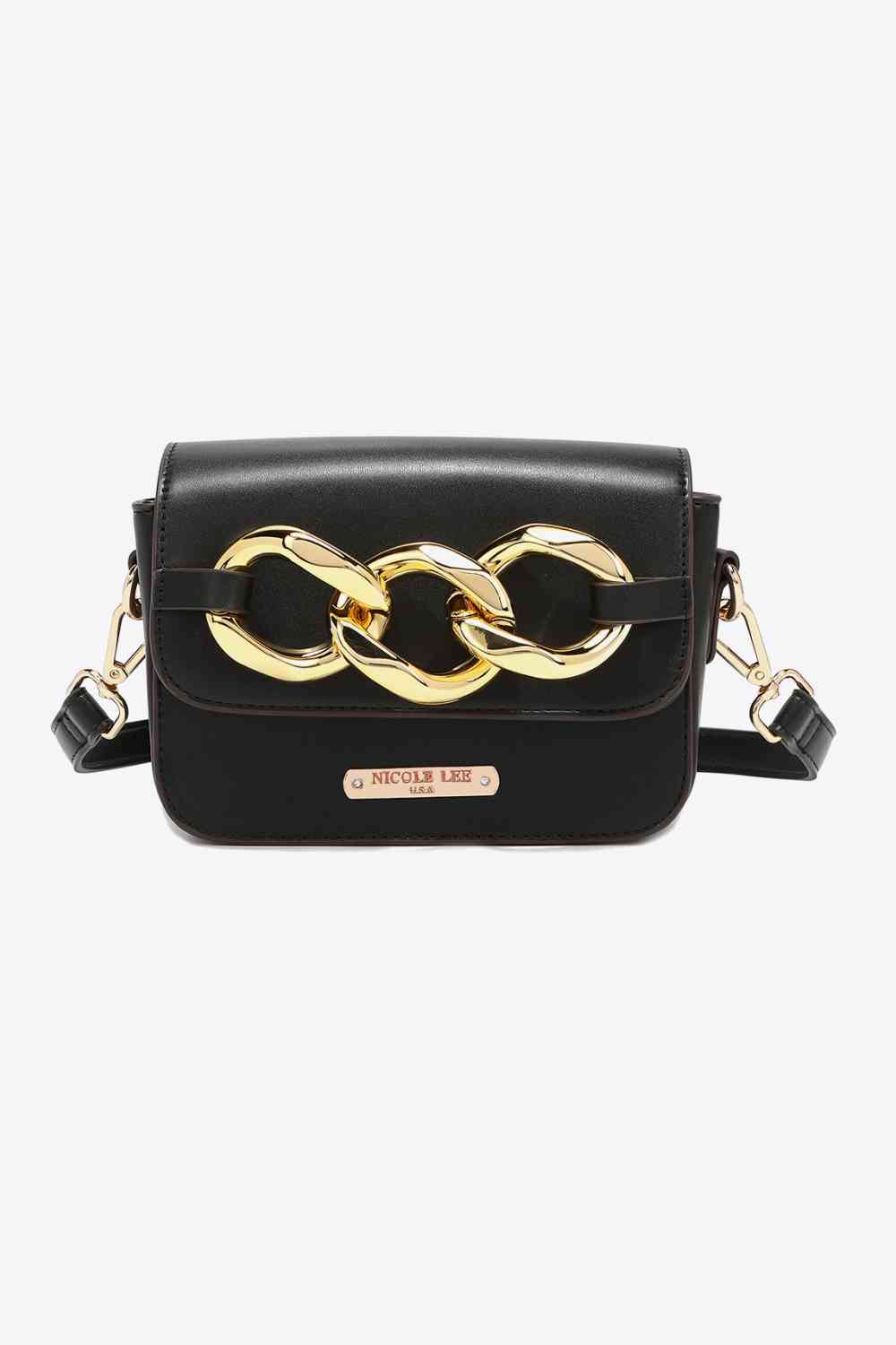 Chain Decorated Crossbody Bag