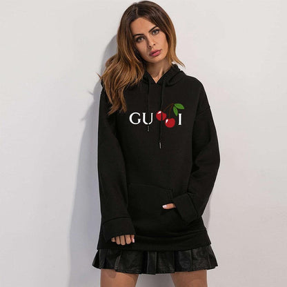 Women's Cherry Letter Hoodie - itsshirty